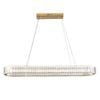 Eli & Co. Lighting Crystal Wave Linear Chandelier 100cm Ceiling Light - Gold