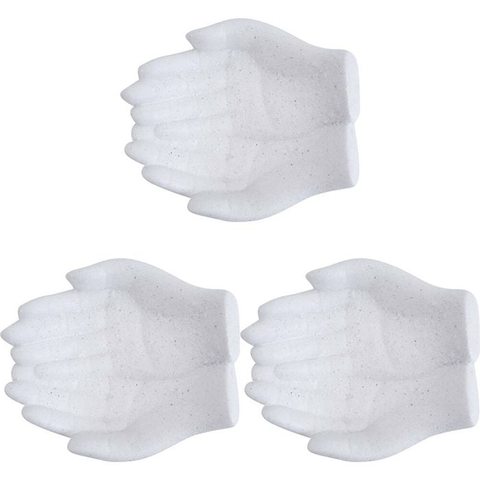 3PK LVD Hands Trinket Bowl Ceramic Home/Office Decor 13.5cm White
