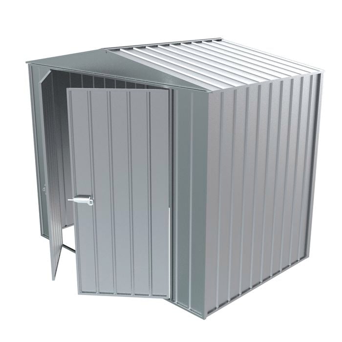 Build-a-Shed  2.3 x 1.5 x 2.3m Gable No Side Doors Shed - Zinc