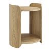 Brett Side Table Bedside Round Oak