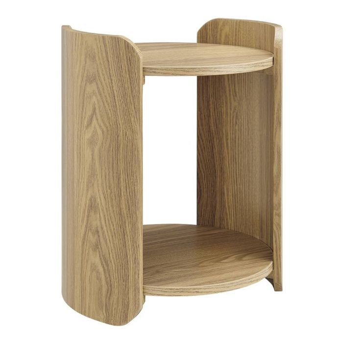 Brett Side Table Bedside Round Oak