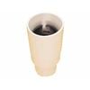 HPM Tapered cap lampholder with 1/2 inch brass thread - White