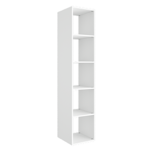 Lugna 1766 x 366 x 390mm White 5 x 1 Cube Unit