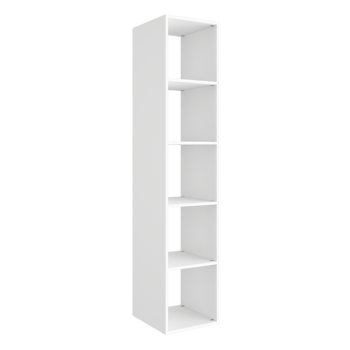Lugna 1766 x 366 x 390mm White 5 x 1 Cube Unit