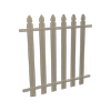 ProtectorAl 350 - 1000 x 1000mm Paperbark Aluminium Garden Fence Bishop Panel