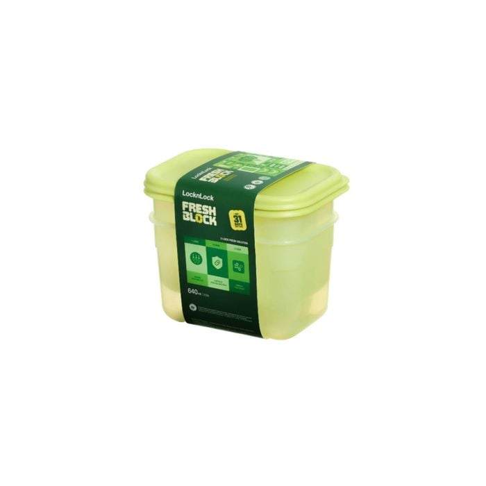 Locknlock Locknlock Fresh Block 2 Piece Set 640ml