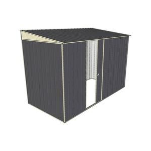 Build-a-Shed 1.5 x 3 x 2m Single Sliding Side Door Skillion Shed - Grey