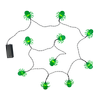 Galah Halloween 10 LED Green Spider String Lights