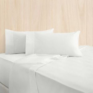 Bas Phillips Bamboo Cotton 400tc Bed Sheet Set W/pillowcase Mega King White