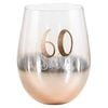 Rose Gold 60 Ombre Stemless Wine Glass 600ml Drinking Cup