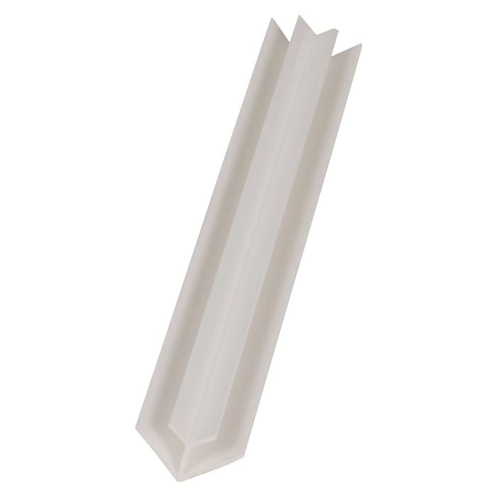 James Hardie HardieGlaze 6mm x 2700mm Premium Internal Corner White PVC