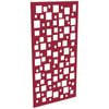 ProtectorAl 300-1200w x 1201-2400h Dark Red/Gloss White Squares Unframed Composite Deco Panel