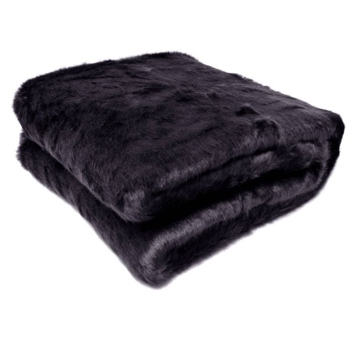Faux Fur Animal Assorted Throw Rug Fur Mauve