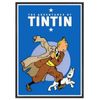Galrie The Adventures of Tintin Iconic Art Print - Classic Comic Cover Decoration, Black Frame, A2 42 x 60cm (16 x 24inch)