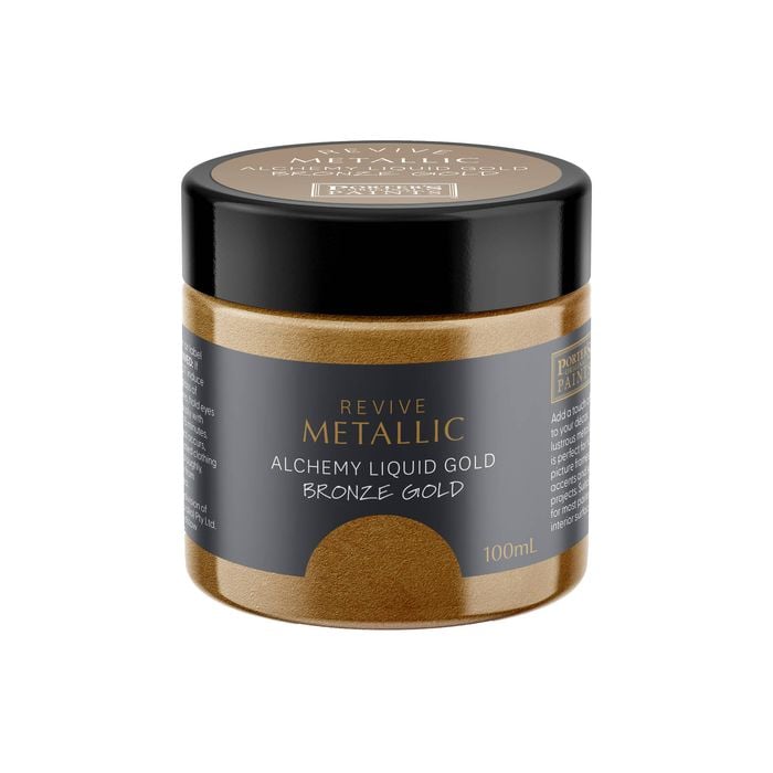 Porter's 100ml Metallic Bronze Gold Furniture Paint
