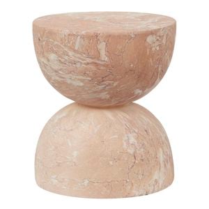 Cooper & Co. Stella 40cm MgO Side Table Tea Rose Marble Look