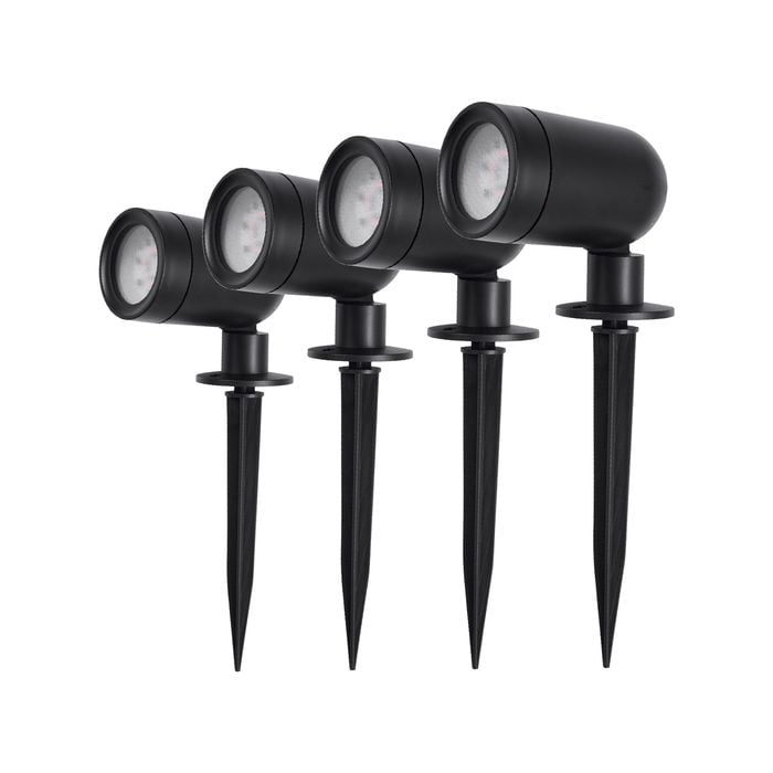 Brilliant Black Smart Fuchsia RGBW Garden Light Kit - 4 Pack