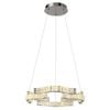 Telbix Jura Modern Pendant Hanging Lamp Light Crystal Stainless Steel Chrome Gloss