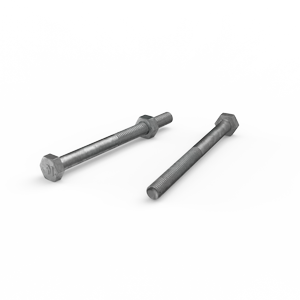 ZENITH M6 x 75mm Hot Dip Galvanised Hex Head Bolts and Nuts - Each