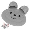 Catzon Shower Foot Scrubber Mat Rabbit-shaped Non-slip Suction-grey