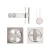 Lemaar Satin Stainless Steel Square Privacy Cavity Slider