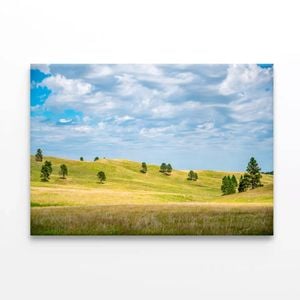 Grassland in South Dakota, USA   Print 100% Australian Made 120 x 90cm  (Stretched)