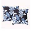 2pc Renee Taylor 50cm Pillow Square Velvet Printed Sofa Fill Cushions Bush Land