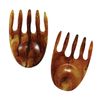Urban Attitude SHELLY Salad Hands Servers Length 14cm, Width 9.3cm - Burnt Amber