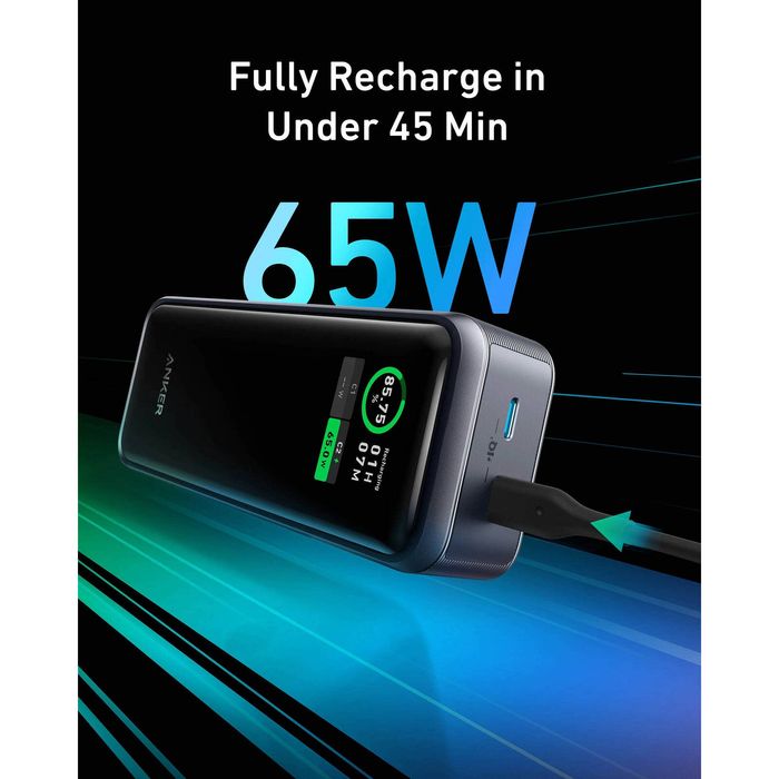 Anker Prime 12k 130w Power Bank - Black - Bunnings Australia