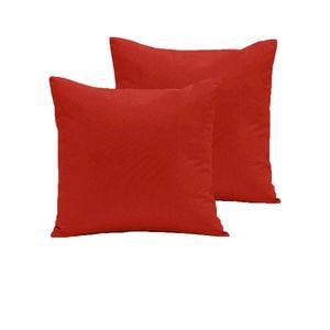 Chapel Gate Pair of  280TC Polyester Cotton European Pillowcases Red