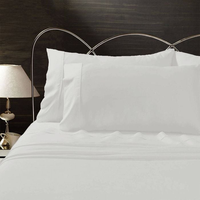 Bloomington 310TC Polyester Cotton Sheet Set Queen White