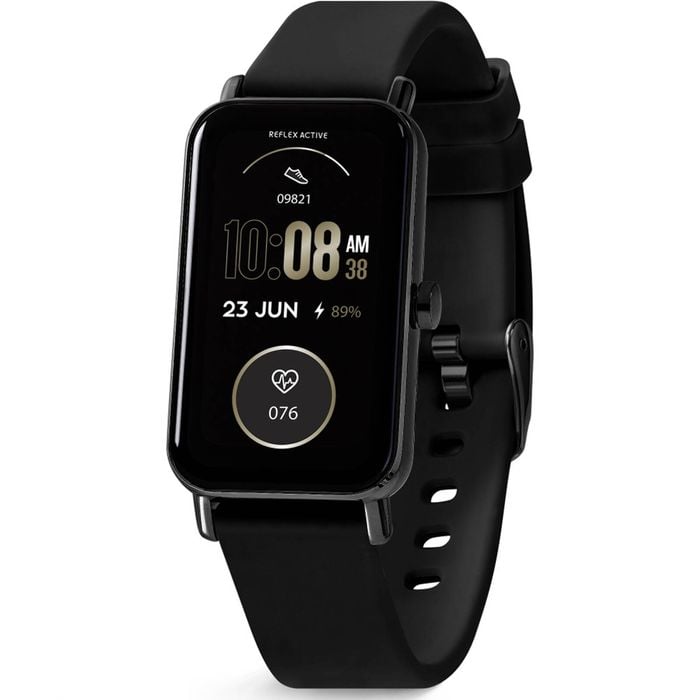 Reflex Active Series Nexus Strap 1.83 Inch Amoled Screen Smart Watch Black