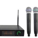 Precision Audio Twin Channel UHF Wireless Microphone System