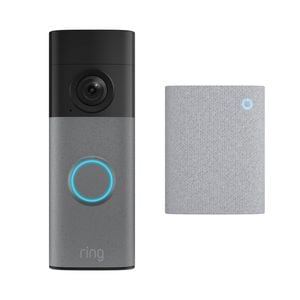 Ring Speckle Grey Battery Video Doorbell & Chime
