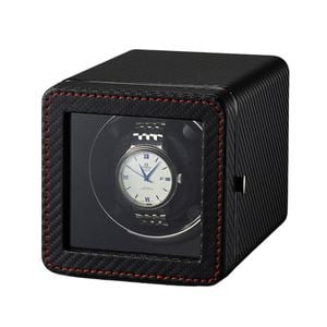 Catzon Automatic Single Watch Winder With Quiet Motor-blackred
