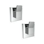 Fusion-Loc Chrome Suction Designer Hook - 2 Pack