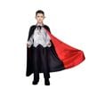 More Than Party Vampire Cape High Collar Shiny Kids Halloween Costume 6-9y