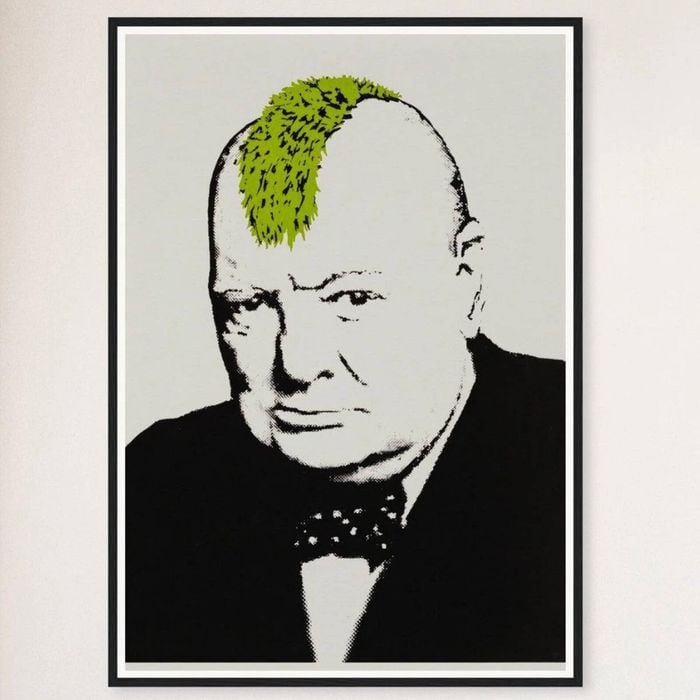Galrie Banksy Turf War 2003 Artwork - Master Edition Print on Archival Quality Paper, Black Frame, A3 30 x 42cm (12 x 16inch)