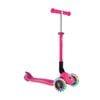 Globber JUNIOR Foldable Lights Scooter- Fuchsia Pink - Pink | 3 | 2y+