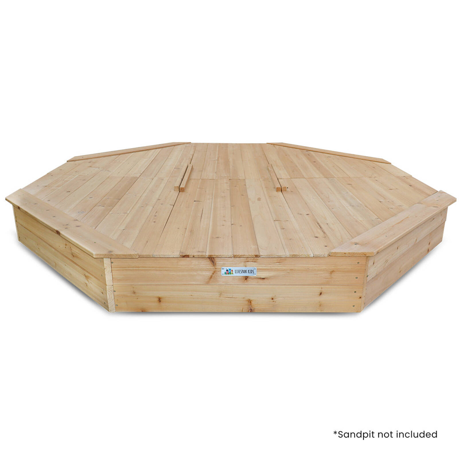 Lifespan Kids Grand Octagonal Sandpit Timber Cover Only Bunnings Australia