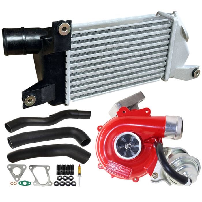Gen1 High Flow Turbo Charger With 50mm Intercooler & Hoses For Mitsubishi Triton Mn 4d56 2.5l 2wd Vt10