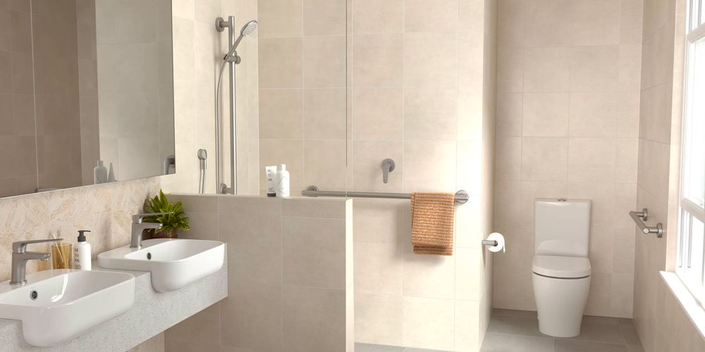 bathroom set up by Homecare by Caroma for carousel image 6