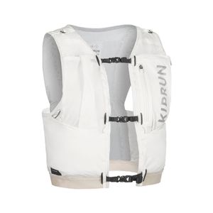 Decathlon - Unisex Trail Running Competition Water Bottle Holder Vest - Kiprun Vest 5L White - Eu M - L