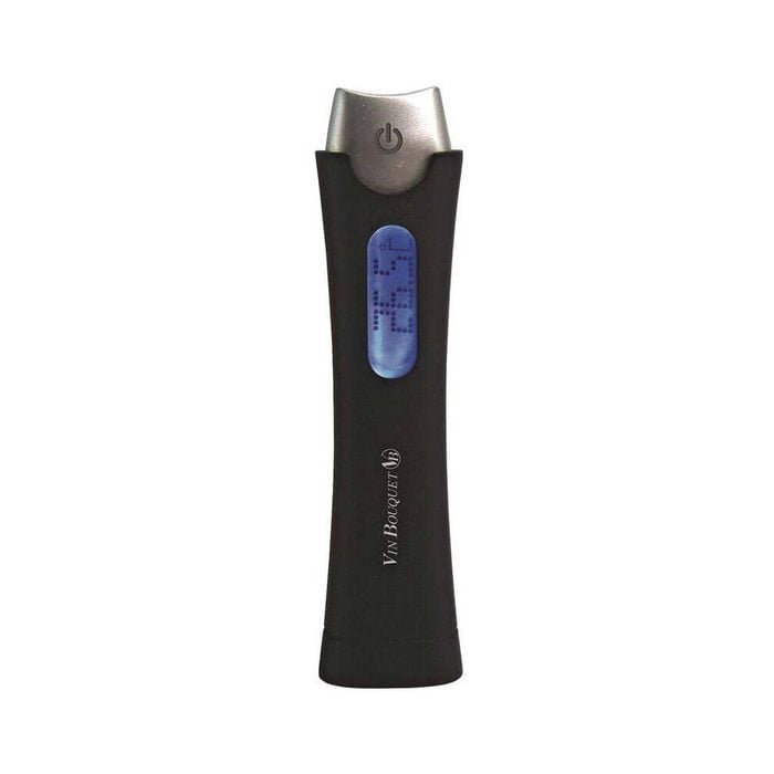 Vin Bouquet Digital Wine Thermometer Drink LCD Bottle Temperature Barware Black
