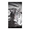 Just Home Blue Eyes Stripes Tiger Beach Towel 75 x 150 cm