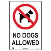 Pinnacle Signage 600 x 400mm No Dogs Allowed Sign