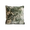 SOGA 50cm Green Gold Crushed Velvet Decorative Throw Pillow