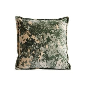 SOGA 50cm Green Gold Crushed Velvet Decorative Throw Pillow
