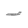 Ignite Laser Gulfstream G600 - Ultra-Long-Range Business Jet Silhouette Metal Wall Art Rustic Metal 47 inch - 120 cm