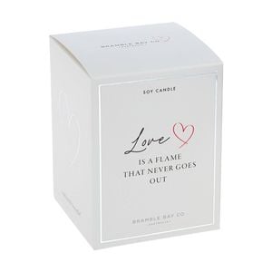 Bramble Bay Love Is A Flame Peach & Lychee Soy Candle Home Fragrance 300g